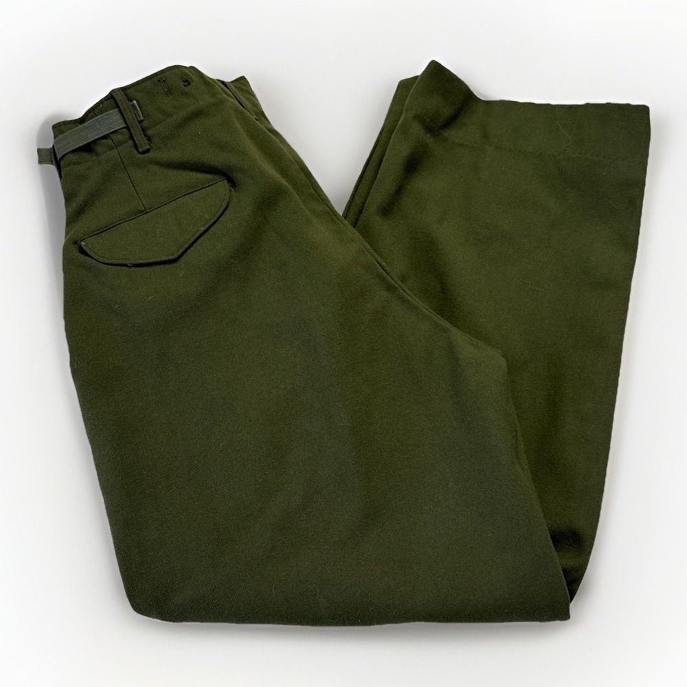 Field Pants Trousers Military Army Uniform Men S Short 30 x 27 Wool 18 Oz Vtg